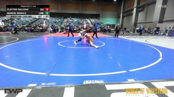 130 lbs 3rd Place - Clayton Sullivan, Askeo International Matclub vs Manuel Sedillo, LV Bear Wrestling Club