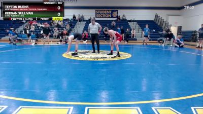 133 lbs Quarterfinal - Teyton Burns, Northern Oklahoma College-Tonkawa vs Keegan Sullivan, Carl Albert State