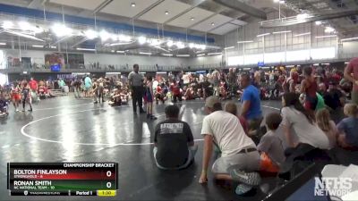 60 lbs Quarterfinals (8 Team) - Ronan Smith, NC National Team vs Bolton Finlayson, Stronghold