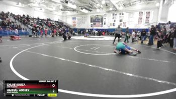 155 lbs Cons. Round 2 - Hannah Aossey, Aliso Niguel vs Chloe Souza, San Marino