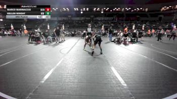 95 lbs 3rd Place - Marco Marinaccio, Ruthless WC vs Kellen Wright, New Milford