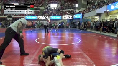 90 lbs Champ. Round 1 - Ian Dooley, Bozeman Wrestling Club vs Aiden Dahl, Baker Wrestling Club