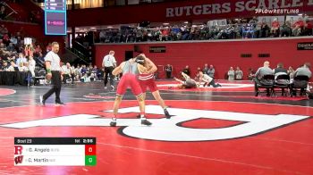 149 lbs Prelims - Gerard Angelo, Rutgers vs Cole Martin, Wisconsin