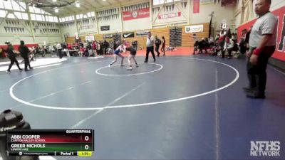 110 (112) Quarterfinal - Abbi Cooper, Clayton Valley School vs Greer Nichols, Lower Lake