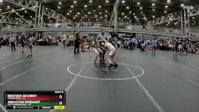 84 lbs Round 3 (6 Team) - Brayden Sechrist, Xtreme Team vs Sebastian Rinehart, Mat Warriors Red