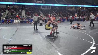 215 lbs Quarterfinal - Jeremiah Melugin, Independence vs Remington Pugh, Garden Plain