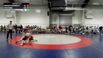 100 lbs Rr Rnd 1 - Weston Holsomback, The Colosseum Training Center ES vs Ryan Perez, Guerrilla Wrestling Academy ES