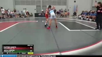 152 lbs 2nd Wrestleback (8 Team) - Cutter Sheets, Oklahoma Blue vs Seth Larson, Georgia Blue