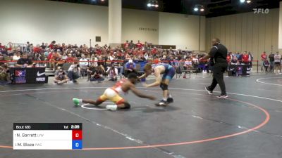 61 kg Semis - Nahshon Garrett, LVWC/ TMWC vs Marcus Blaze, Perrysburg Wrestling Club