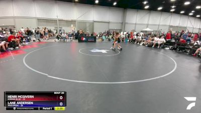 126 lbs 4th Wrestleback (16 Team) - Henri McGivern, Kansas Blue vs Lane Andersen, Wisconsin