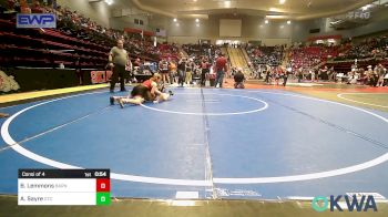 Consi Of 4 - Braxton Lemmons, Barnsdall Youth Wrestling vs Atlas Sayre, Owasso Takedown Club