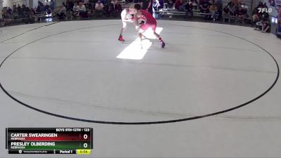 123 lbs Cons. Round 2 - Presley Olberding, Nebraska vs Carter Swearingen, Nebraska