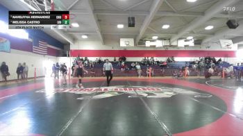 Girls 112 lbs 5th Place Match - Melissa Castro, Live Oak Girls vs Naveliyha Hernandez, Chico Girls