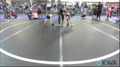 58 lbs Quarterfinal - Ryder Kellett, Pocola Youth Wrestling vs Bowen Brown, Shelton Wrestling Academy