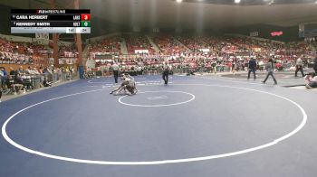 140 lbs Cons. Round 3 - Kennedy Smith, Holton HS vs Cara Herbert, Larned HS