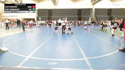 57 lbs Rr Rnd 11 - Jack Sanders, Mat Assassins Gray vs Cael Vermeulen, Grit Mat Club ES