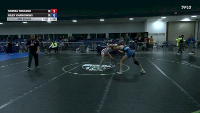 100 lbs 5th Place - Sophia Toscano, CA vs Riley Karwowski, PA