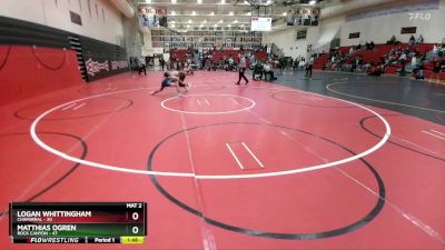 138 lbs 3rd Place Match - Logan Whittingham, Chaparral vs Matthias Ogren, Rock Canyon