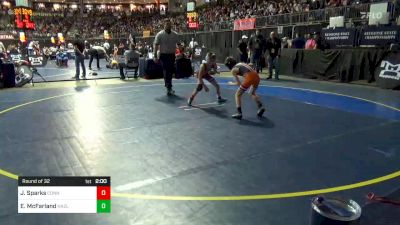 70 lbs Round Of 32 - Jake Sparks, Connellsville vs Eli McFarland, Hazleton