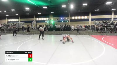 73 lbs Semifinal - Matthew Moreno, Hawkeye WC vs Cael Marcotte, SoCal Grappling WC