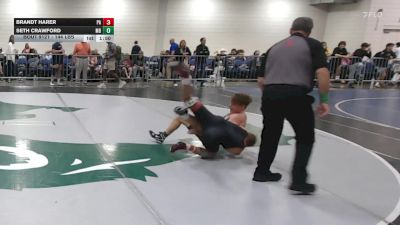 144 lbs Round Of 64 - Brandt Harer, PA vs Seth Crawford, MD