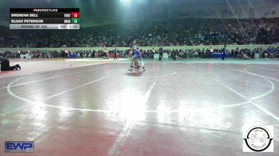 160 lbs Round Of 128 - Brendan Bell, Fort Gibson Youth Wrestling vs Elijah Peterson, Anadarko