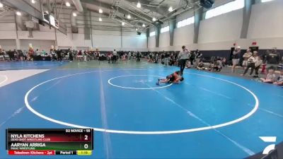 55 lbs Quarterfinal - Nyla Kitchens, Dead Shot Wrestling Club vs Aaryan Arriga, MAAC Wrestling