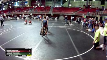80 lbs 2nd Place Match - Grayson Barnby, Junior Titans Wrestling Club vs Gunner Thompson, Nebraska Elite Wrestling Club