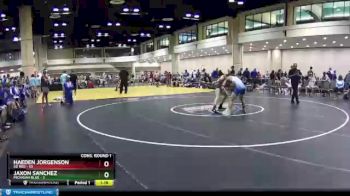 126 lbs Quarters & Wb (16 Team) - Jaxon Sanchez, Michigan Blue vs Haeden Jorgenson, SD Red