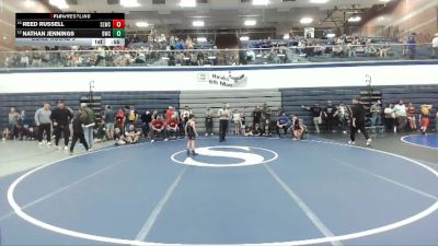 49 lbs Cons. Round 5 - Reed Russell, Sandpoint Legacy Wrestling Club vs Nathan Jennings, Buzzsaw Wrestling Club