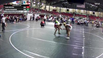 120 lbs 2nd Place Match - Jaxon Petersen, The Underground Wrestling Club vs Kain Molina, Nebraska Elite Wrestling Club