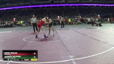 D4-215 lbs Cons. Round 3 - Henry Beelen, Bangor HS vs Andrew Baldwin, Pine River Area HS