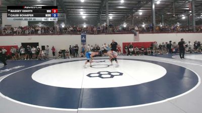 61 kg Champ. Rd Of 32 - Massey Odiotti, Wildcat Wresting Club vs Caleb Schaefer, Maurer Coughlin Wrestling Club