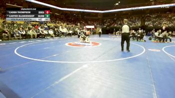 126 Class 2 lbs 5th Place Match - Caden Thompson, Seneca vs Carter Blankenship, Sullivan