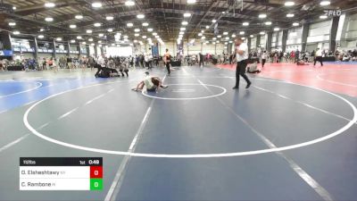 112 lbs Consi Of 32 #2 - Omar Elsheshtawy, NY vs Cameron Rambone, RI