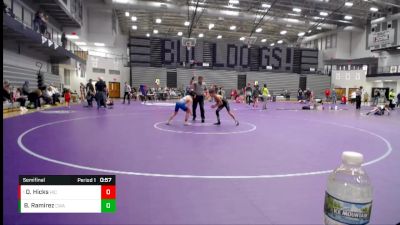 78-86 lbs Semifinal - Drake Hicks, Hicks vs Brady Ramirez, Contenders Wrestling Academy