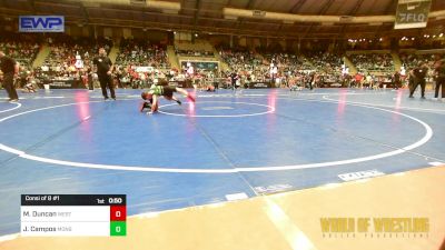 61 lbs Consi Of 8 #1 - Micah Duncan, Westshore Wrestling Club vs Julian Campos, Monster Garage