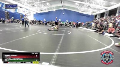 58 lbs Quarterfinal - Ryker Sorick, Nebraska vs Nicholas Herdman, Bobcat