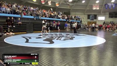 130 lbs Semifinal - Camden Erhardt, Vinton-Shellsburg vs Skyler Hoyt, Iowa Valley