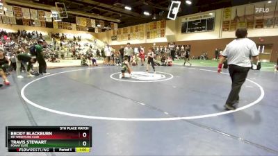 92 lbs 5th Place Match - Brody Blackburn, 951 Wrestling Club vs Travis Stewart, Poway Elite