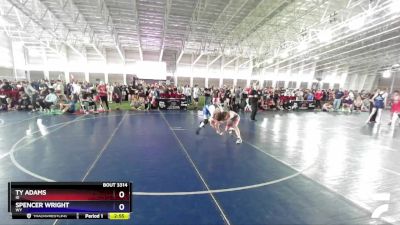 138 lbs Cons. Round 3 - Ty Adams, ID vs Spencer Wright, WY