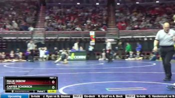 3A-113 lbs Champ. Round 2 - Carter Schorsch, Lewis Central vs Malik DeBow, Linn-Mar