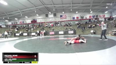 174 lbs Quarterfinal - Leo Galasso, Indiana Tech vs Michael Bone, Cumberlands