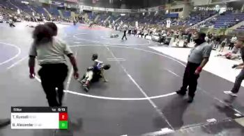 58 lbs Rr Rnd 1 - Tate Russell, ReZults Wrestling vs Brekken Alexander, Camel Kids