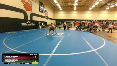 165 lbs Quarterfinal - Eddie Rodrick, Natrona County vs Chase Howell, Huntley Project