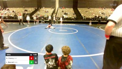 89 lbs Rr Rnd 4 - Ayden Clancy, Red Nose WC vs Landon Barrett, Roundtree Wrestling Academy Blue