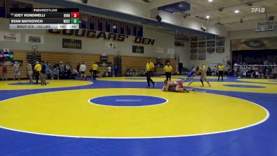 153 lbs Consi Of 16 #2 - Joey Rondinelli, Bergen Catholic (NJ) vs Evan Matkovich, West Aurora (IL)