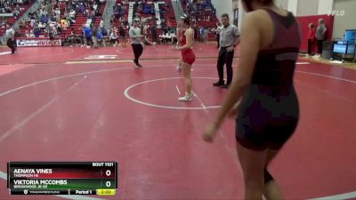 138 lbs Round 3 - Aenaya Vines, Thompson HS vs Viktoria Mccombs, Brookwood Jr-Sr