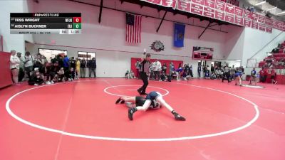 JH 126 lbs Quarterfinal - Tess Wright, Weatherford JH vs Aislyn Buckner, EL RENO JH