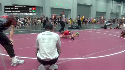 59 lbs Round 1 (4 Team) - Lincoln Harris, Georgia United Red vs Declan Espinosa, Backyard Brawlers Gold